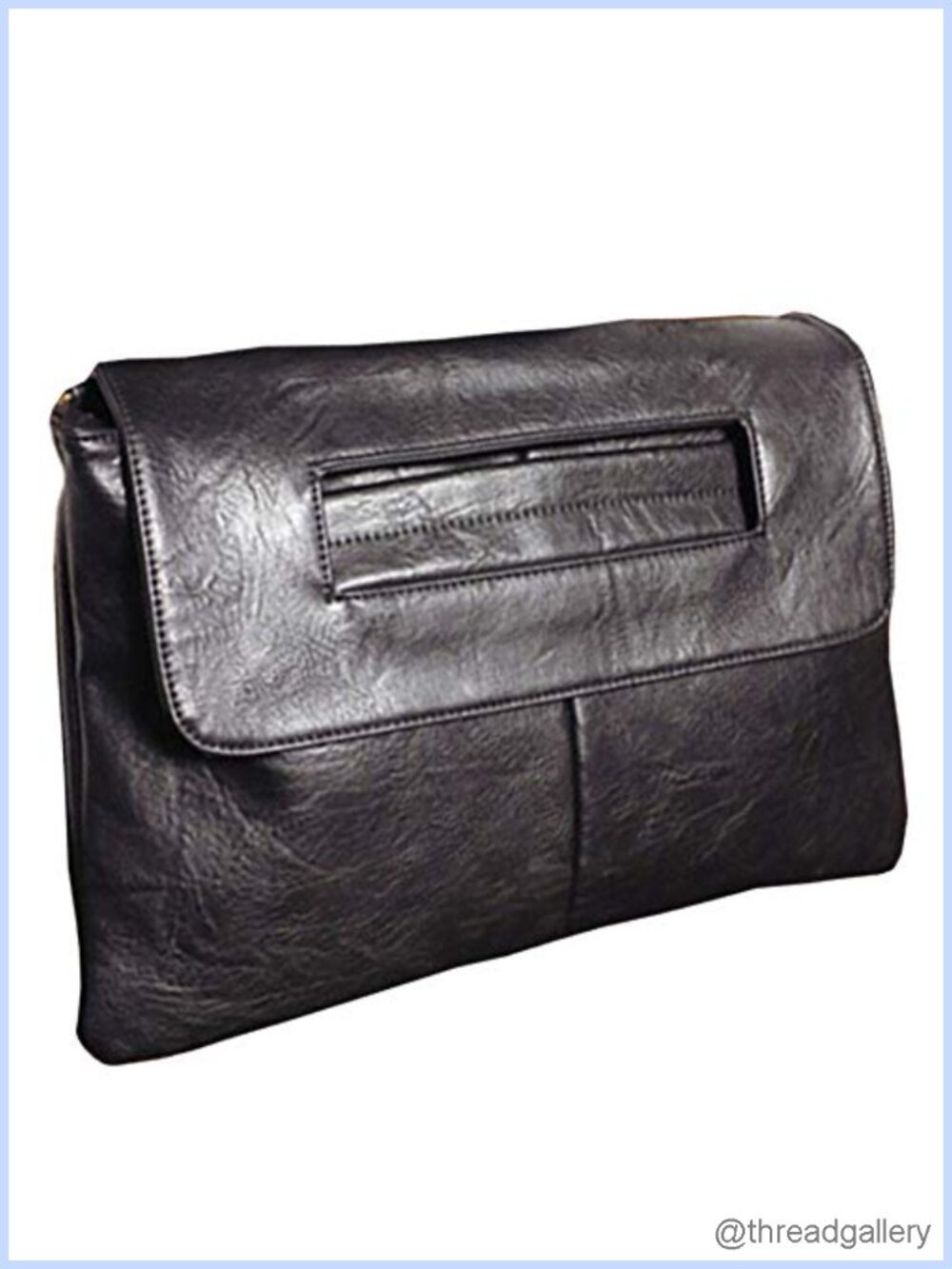 PU Leather Clutch Handbag Large Capacity Messenger Crossbody Bag